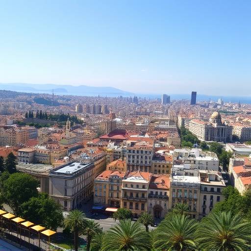 Vista de la ciudad de Barcelona